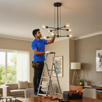 Hanging Light Installation in Kolkata