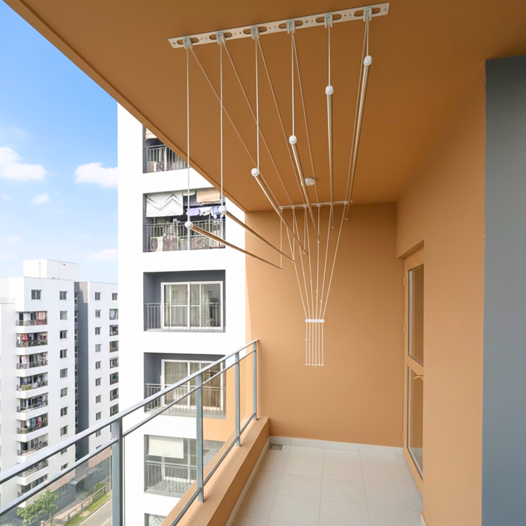 Ceiling Cloth Hanger Installation - Without Material in Kochi