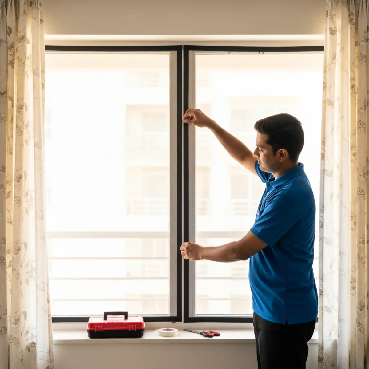 Mosquito Net Installation for Windows - Inspection in NTR