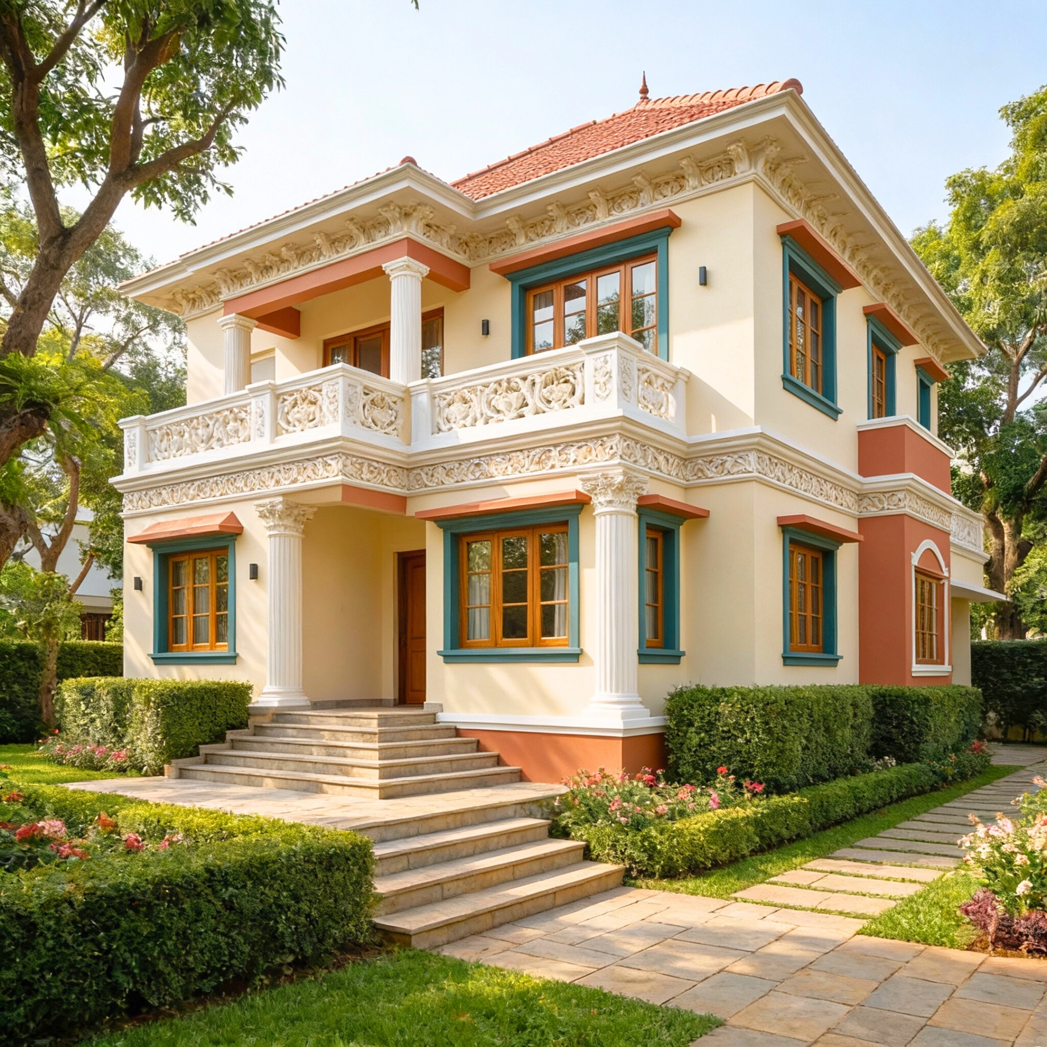 Full Home Exterior Painting in Kochi