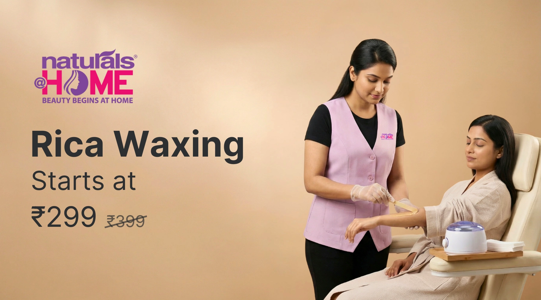 Full Arms + Underarms Waxing in NTR