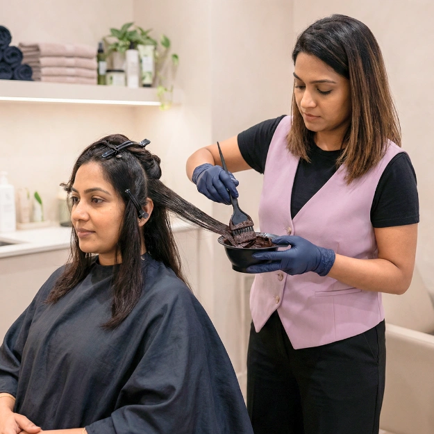 Hair Colour Application in Coimbatore