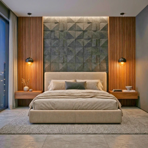 Bedroom Accent Wall Panel Consultation in Eluru