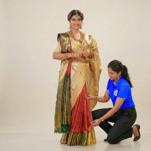 Double Saree Draping in Prakasam