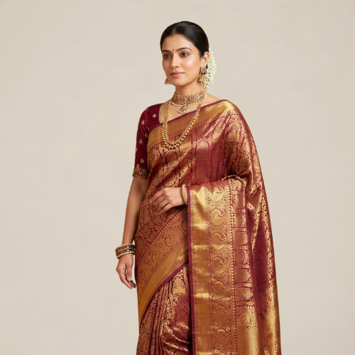 Traditional Saree Draping in Annamayya