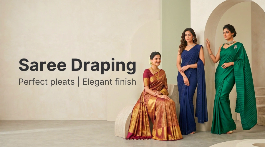 Basic Saree Draping in Krishna