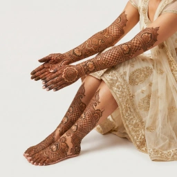 Premium Mehndi (Full Arms & Legs) in Ahmedabad