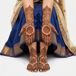 Half Saree Mehndi Service in Ahmedabad