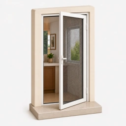 Pleated Mosquito Net Installation for UPVC Doors in Mumbai