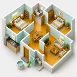   Furnished 3 BHK House Painting in Kochi