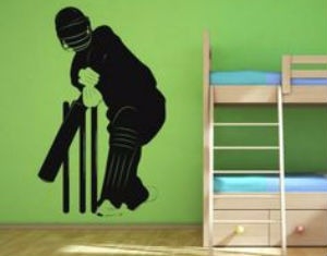  A cricketer wall sticker