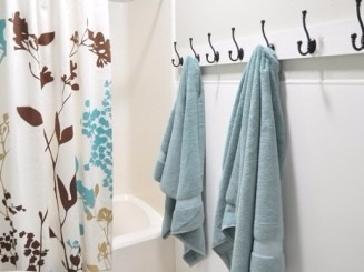 hooks instead of towel rails