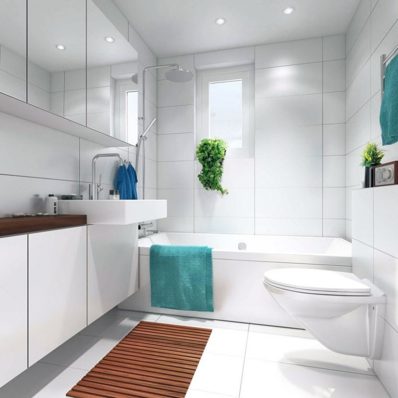 5 Simple Interior Design Rules For Surviving A Small Bathroom - HomeTriangle