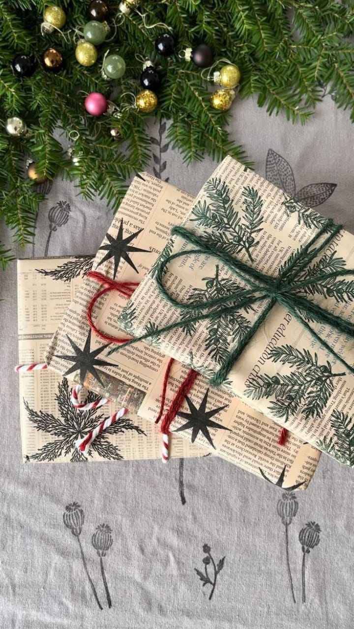 7 Eco Christmas Gift Wrap ideas. img