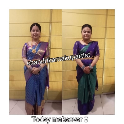 Work photos by Chandrika Makeup Artist