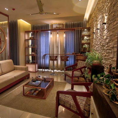 Mr. Ramesh & Preethi Menon's 3BHK Home Interior