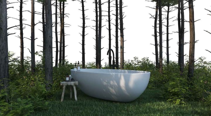 Forest Bathing- A bath tub in the middle of the forest