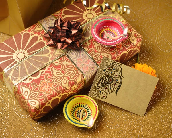 Gift wrapped for diwali