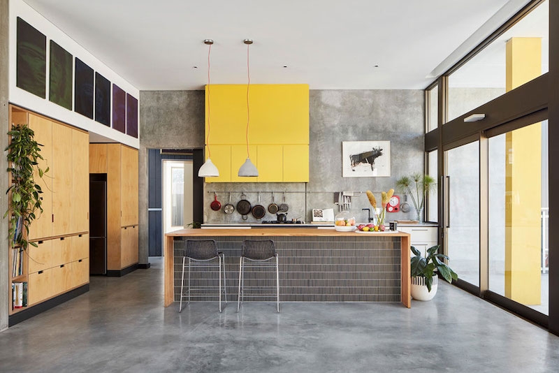 concrete kitchen floor